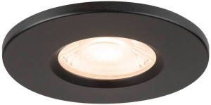 SLV UNIVERSAL DOWNLIGHT FIX, spot encastré avec collerette, 5W, CCT, IP65, noir - Lampes murales et de plafond