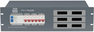 SHOWGEAR PSA-32A6S 6x MCB - sortie schuko - Distributeur électrique 32 A 400 V