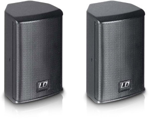 LD Systems SAT 42 G2 - Enceinte d'Installation 4" passive noire (paire) - Haut-parleurs d'installation