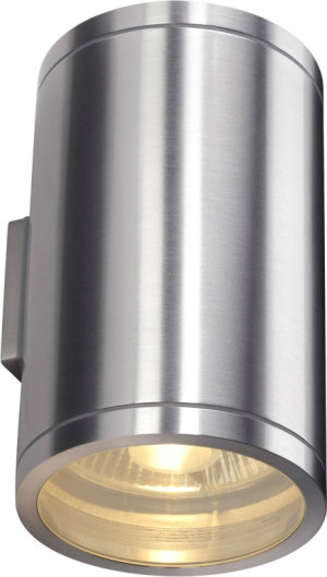 SLV ROX UP/DOWN, applique extérieure, alu brossé, GU10/QPAR111, 2x 50W max, IP44 -B-Stock- - Soldes% Lampes pour maisons et magasins