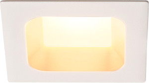 SLV VERLUX, encastré de plafond intérieur, carré, 8,5 cm, blanc mat, LED, 12W, 3000K, variable - Luminaires encastrés