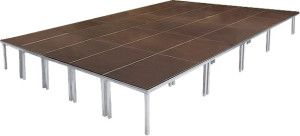 Bullstage Ensemble de plate-forme de scène de toit de selle SR06 600x300x40 cm - Ensembles de plateformes scéniques