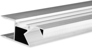 ISOLED Profil de luminaire de surface LED HIDE ASYNC aluminium anodisé, 200cm - Profilés LED et profilés encastrés