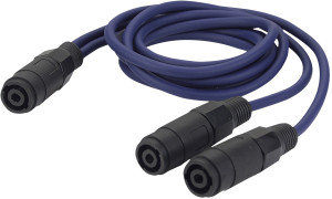 DAP-Audio FS12 - 2 connecteurs femelles pour haut-parleur - 2x 1,5 mm² 1,5 m - Câbles Speakon