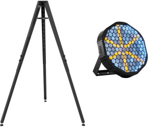 Ensemble EUROLITE LED RETRO 6 Spot ABL + pied Retro RS-1 - Blinders LED