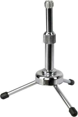SHOWGEAR Support de microphone de bureau - Mini 135-170 mm - Filetage 3/8 - Pieds pour microphones