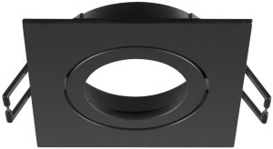 SLV NEW TRIA® 68, cadre de montage pour plafonnier, L : 8,2 l : 8,2 H : 2,6 cm, IP 20, noir - Encastrés de plafond