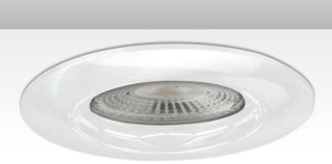ISOLED Collerette d'encast. ronde orientable pour source GU5.3, blanche - Encastrés de plafond