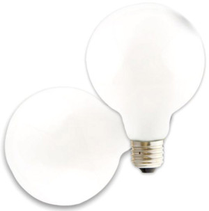 ISOLED Globe G95 LED E27, 8W,360°, opaque, blanc chaud, gradable - Lampes LED socle E27