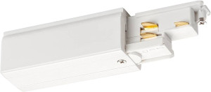 SLV S-TRACK, alimentation, Dali, terre gauche, pour rail 3 allumages, intérieur, blanc - 3 phases électrique rail 230V DALI