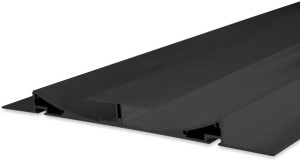 ISOLED Profilé pour construction sèche LED double courbe, noir anodisé RAL 9005, 200 cm - Profilés LED et profilés encastrés