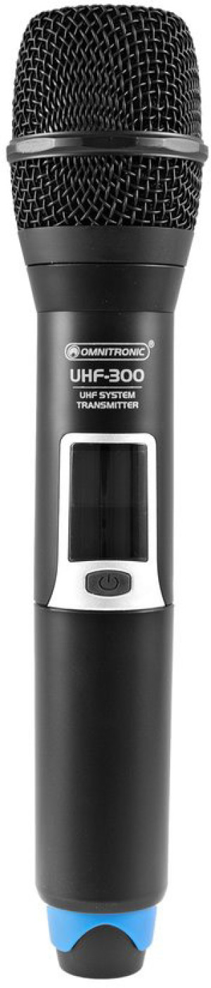 OMNITRONIC Microphone à main UHF-300 823-832/863-865MHz - Composants individuels