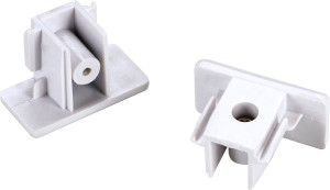 Embouts SLV, blanc (2 pièces) - 1 phases électrique rail 230V