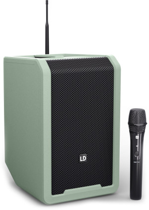 LD Systems ANNY® 8 HHD B5 GN - Enceinte portable de sonorisation Bluetooth® alimentée par - Haut-parleur actif sans fil