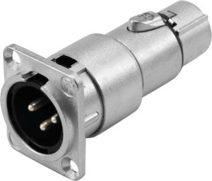 NEUTRIK Adapter 3pin XLR(M)/3pin XLR(F) NA3MDF - Adaptateurs