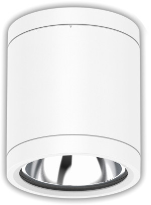 ISOLED Spot plafonnier apparent à LED IP65, blanc, 10W, ColorSwitch 3000 4000 5000K, à - Lampes murales et de plafond