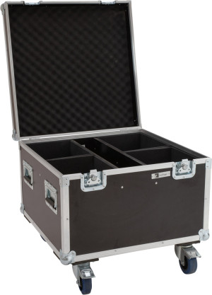 ROADINGER Flightcase 4x LED Théâtre COB série 100 avec roues - Étuis pour appareils