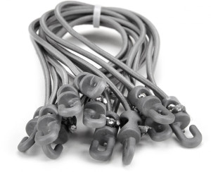 Riggatec Spannfix 4mm gris argenté 20cm 10 pcs. - Cordons élastiques-Spannfix