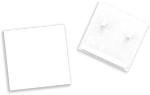 ISOLED Embout extérieur, blanc pour rail Track48 flat (H25) avec COVER translucide affleurant - Accessoires divers