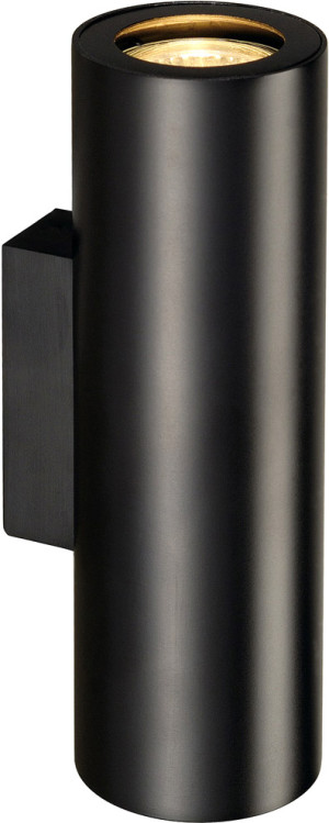 SLV ENOLA B, applique intérieure, noir, GU10/QPAR51, 2x 50W max, up/down - Lampes murales et de plafond