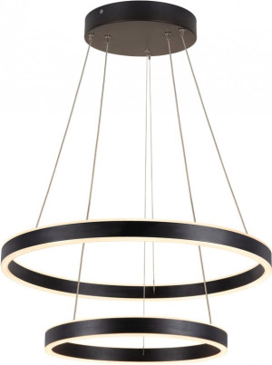 SLV ONE DOUBLE, suspension intérieure, up/down, noir, LED, 35W, 2700/3000K, interrupteur CCT - Lampes pendulaires