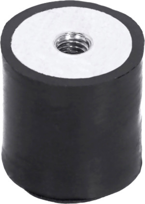 Adam Hall Hardware 87722 - Tampon métallique oscillant rond, souple - Accessoires construction de malles
