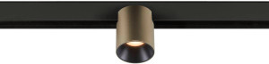 SLV FIXT-IT!, 48V, DALI, spot rail saillie, rond 2700K, 6,6W, 36°, bronze/noir - Lampes avec adaptateur triphasé 48V