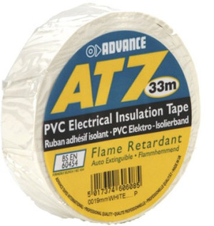 Advance Tapes 5808 W - Adhésif isolant PVC blanc 19 mm x 33m - Rubans adhésifs et plus encore