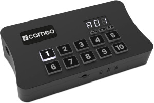Cameo DVC CUE - Interface DMX programmable à 1024 canaux avec panneau de commande rétroéclairé - Logiciels et matériels DMX