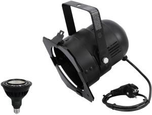 EUROLITE Set PAR-38 Spot bk + PAR-38 230V COB 18W E-27 LED 1800-3000k dim2warm - Kits