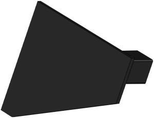 ISOLED Cache de finition EC110 noir pour profil CORNER18, gauche 1 pcs - Accessoires pour éclairage décoratif