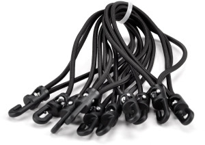 Riggatec Spannfix 4mm noir 20cm 10 pcs. - Cordons élastiques-Spannfix