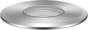 ISOLED Spot encastré LED dans le sol, rond 55mm, acier inoxydable, 12-24V, IP67, 3W, 30°, blanc - Luminaires encastrés (extérieur)
