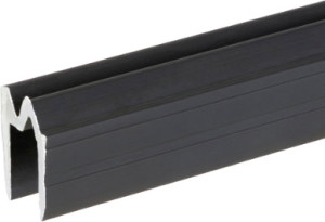 Adam Hall Hardware 6103 BLK - Profilé Hybride d'Emboîtement aluminium noir pour matériau 9,5 mm - Profilés en aluminium