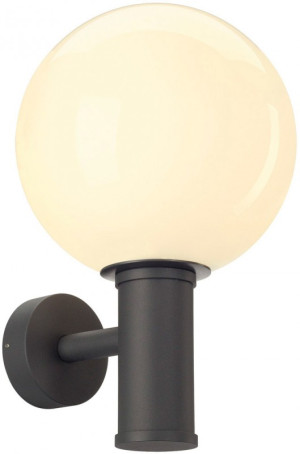 SLV GLOO PURE, applique extérieure, anthracite, E27, 23W max, IP44 - Lampes sur pied, murales et de plafond (extérieur)