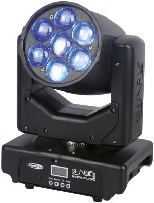 SHOWTEC Shark Wash Zoom One 7x 15 W RGBW LED Wash Moving Head - Moving Head Washer