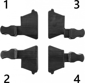 Defender MIDI 5 2D Adapterset - Système de modules Midi 5 - jeu d'adaptateurs pour connecter la - Passages de câbles