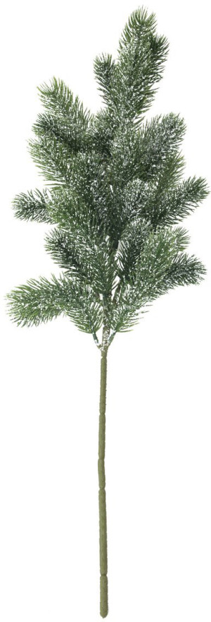 EUROPALMS Branche de sapin, enneigée, PE, 65cm - Déco d'hiver & bricolage