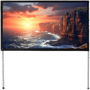 celexon Écran sur Cadre Pliant Mobile Expert 366 x 229 cm, Rétroprojection - Écrans
