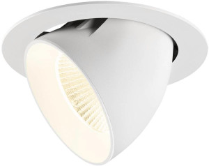 SLV NUMINOS® GIMBLE XL, plafonnier encastré, 4000 K, 40°, blanc - Spot de plafond