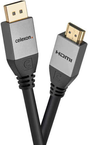 celexon Câble DisplayPort vers HDMI 4K 3,0m - Professional Line - Câbles DisplayPort