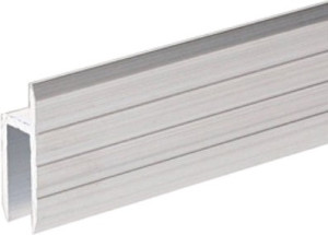 Adam Hall Hardware 6126 - Profilé en h en aluminium pour portes à crémaillère de 7 mm - Profilés en aluminium