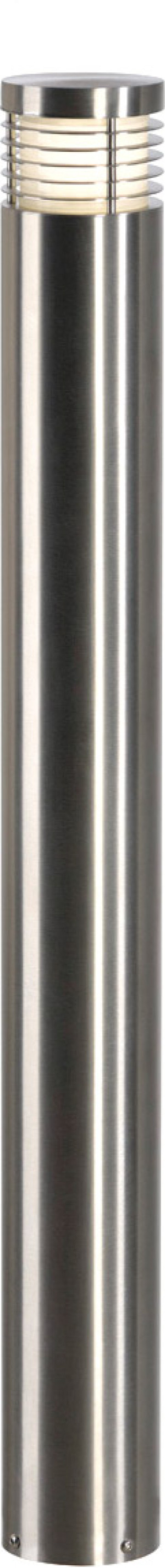 SLV VAP SLIM 90, borne extérieure, inox brossé, E27, 20W max, IP44, inox 304 - Lampes sur pied, murales et de plafond (extérieur)