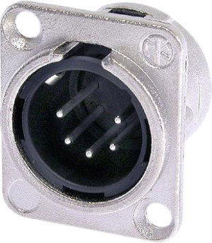 Neutrik NC5MD-L-1 - Connecteur de châssis XLR 5 pôles mâle - Prise encastrables