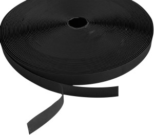 Ruban auto-agrippant SHOWGEAR - Côté crochets noir - 20 mm x 25 m - auto-adhésif - Tissus et filets