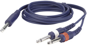 DAP-Audio FL34 - Jack stéréo vers 2 jacks mono L/R 1,5 m - Câble à prise jack
