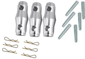 ALUTRUSS TRILOCK Set Connecting Cone/Pivot/Pin - Trilock 6082 Structures alu 3 points