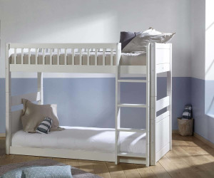 Ma Chambre d'Enfant Lit superposé enfant évolutif couchage bas Rio  Blanc 90x190 cm