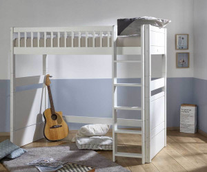 Ma Chambre d'Enfant Lit mezzanine enfant évolutif Rio  Blanc 90x190 cm