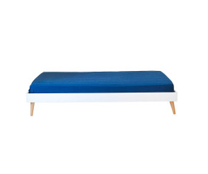 Ma Chambre d'Enfant Lit enfant avec pieds, sommier et matelas Honey  Bois naturel 120x190 cm